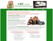 Tablet Screenshot of abceasymoving.com